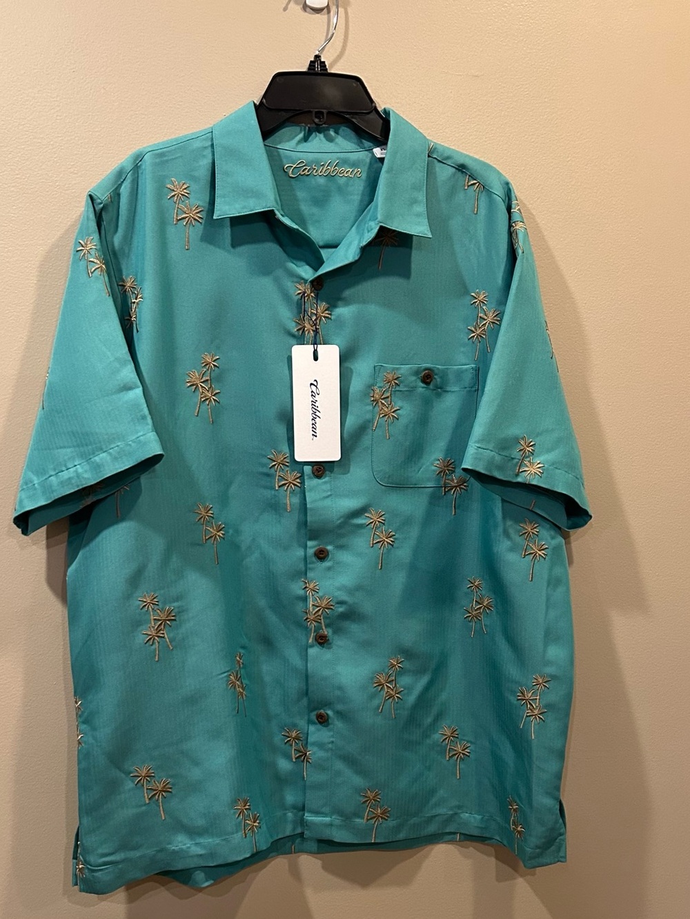 Caribbean Embroidered Button Down Shirt